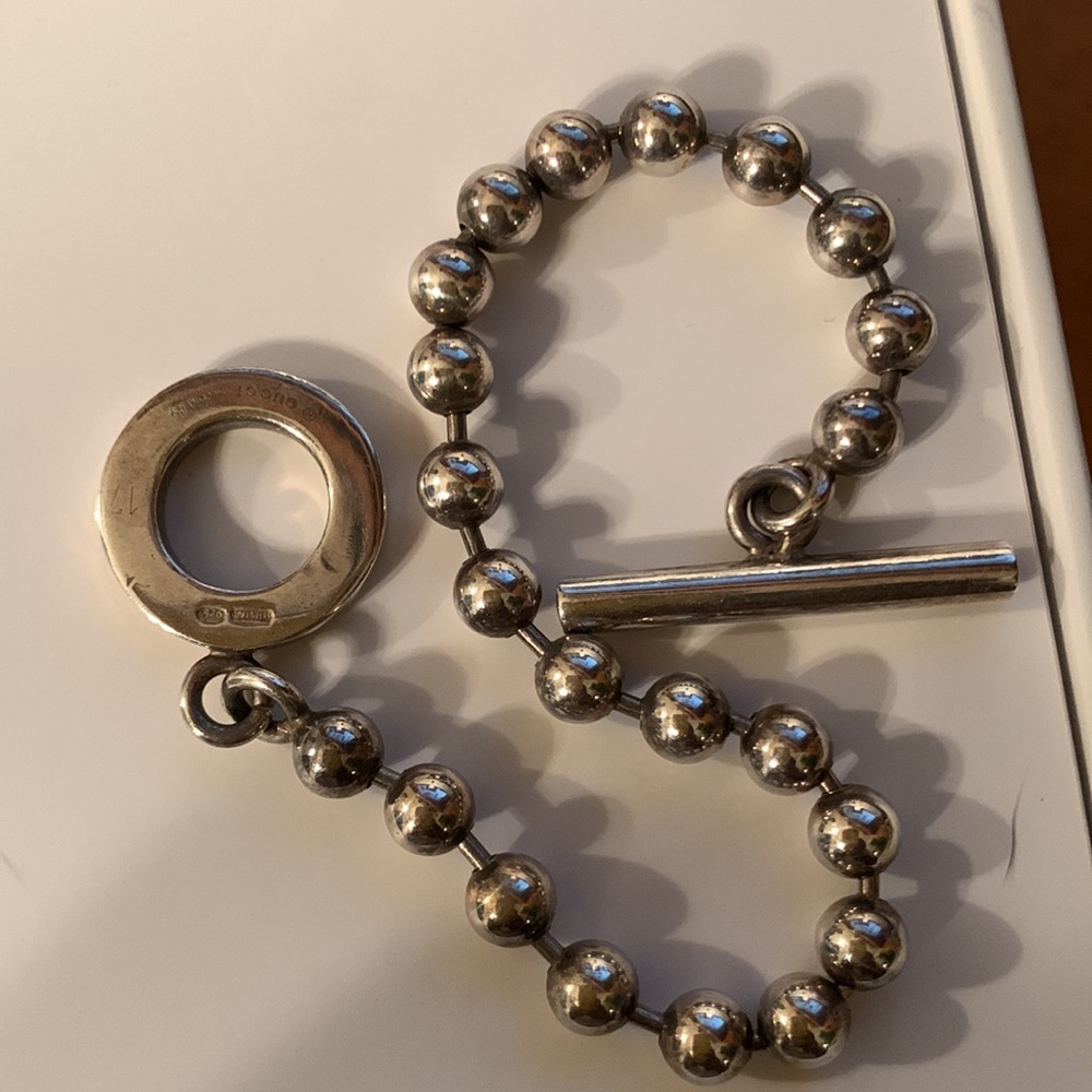 Gucci silver beads 925 bracelet - Picture 2 of 6